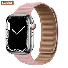 Load image into Gallery viewer, Magnetic Leather Apple Watch Bands - 50 color options 38mm - 49mm Axios Bands
