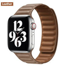 Load image into Gallery viewer, Magnetic Leather Apple Watch Bands - 50 color options 38mm - 49mm Axios Bands