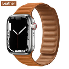Load image into Gallery viewer, Magnetic Leather Apple Watch Bands - 50 color options 38mm - 49mm Axios Bands