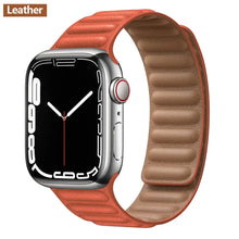 Load image into Gallery viewer, Magnetic Leather Apple Watch Bands - 50 color options 38mm - 49mm Axios Bands