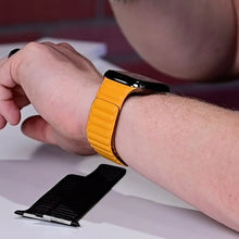 Load image into Gallery viewer, Magnetic Leather Apple Watch Bands - 50 color options 38mm - 49mm Axios Bands