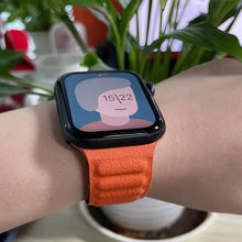 Load image into Gallery viewer, Magnetic Leather Apple Watch Bands - 50 color options 38mm - 49mm Axios Bands