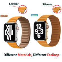 Load image into Gallery viewer, Magnetic Leather Apple Watch Bands - 50 color options 38mm - 49mm Axios Bands