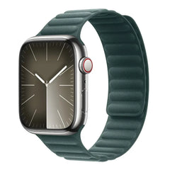 Magnetic Leather Apple Watch Bands - 13 color options 38mm - 49mm -