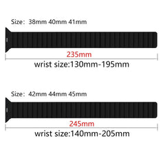 Magnetic Silicone Apple Watch Bands - 19 color options 38mm - 49mm -