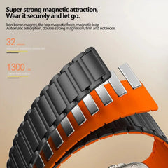 Magnetic Silicone Apple Watch Bands - 5 color options 38mm - 49mm -