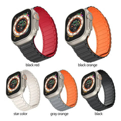 Magnetic Silicone Apple Watch Bands - 5 color options 38mm - 49mm -