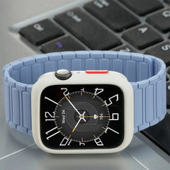 Magnetic TPU Case + Silicone Strap for Apple Watch Band 38mm to 44mm - 14 Colors -