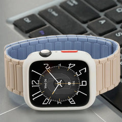 Magnetic TPU Case + Silicone Strap for Apple Watch Band 38mm to 44mm - 14 Colors -
