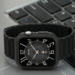 Magnetic TPU Case + Silicone Strap for Apple Watch Band 38mm to 44mm - 14 Colors -