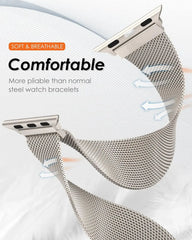Stainless Steel Metal Strap For Apple Watch Bands - 7 color options 38mm - 49mm -