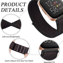 Load image into Gallery viewer, Nylon Fitbit Band For Versa 3 / 4 - Sense 1 / 2 (20 color options) Axios Bands