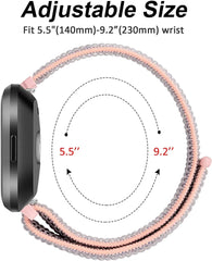 Nylon Fitbit Band For Versa 3 / 4 - Sense 1 / 2 (20 color options) -