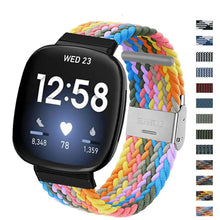 Load image into Gallery viewer, Nylon Cloth Fitbit Band For Versa 3 / 4 - Sense 1 / 2 (36 color options) Axios Bands