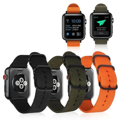 Nylon Fabric Apple Watch Bands - 10 color options 38mm - 49mm -