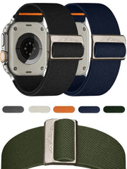 Nylon Fabric Apple Watch Bands with Mountain Slide - 16 color options 38mm - 49mm -