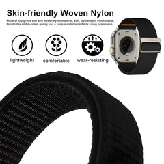 Nylon Fabric Apple Watch Bands with Mountain Slide - 16 color options 38mm - 49mm -