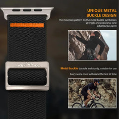 Nylon Fabric Apple Watch Bands with Mountain Slide - 16 color options 38mm - 49mm -