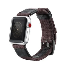 Load image into Gallery viewer, Nylon Fabric & Leather Apple Watch Bands - 4 color options 38mm - 49mm Axios Bands