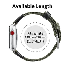Load image into Gallery viewer, Nylon Fabric & Leather Apple Watch Bands - 4 color options 38mm - 49mm Axios Bands