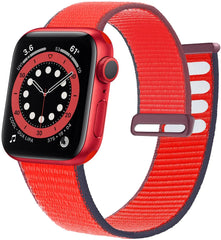 Nylon Fabric & Velcro Apple Watch Bands - 18 color options 38mm - 49mm -