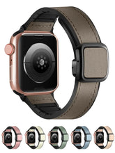 Load image into Gallery viewer, Premium Genuine Leather Magnetic Strap for Apple Watch Band 38mm to 49mm - 10 Colors Axios Bands