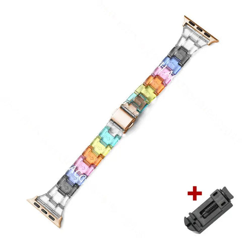 Resin Apple Watch Bands - 16 color options 38mm - 49mm -