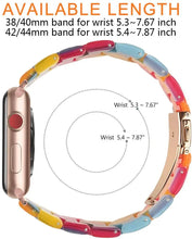 Load image into Gallery viewer, Resin Apple Watch Bands - 35 color options 38mm - 49mm Axios Bands
