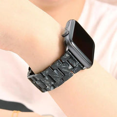 Resin & Metal Apple Watch Bands - 10 color options 38mm - 49mm -