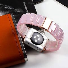 Resin & Metal Apple Watch Bands - 10 color options 38mm - 49mm -