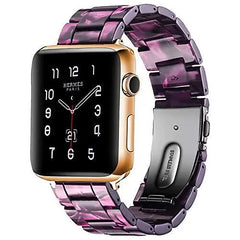 Resin & Metal Apple Watch Bands - 10 color options 38mm - 49mm -
