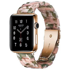 Resin & Metal Apple Watch Bands - 10 color options 38mm - 49mm -