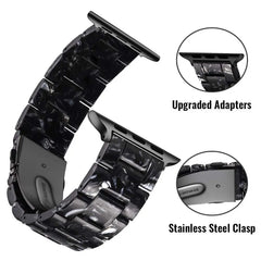 Resin & Metal Apple Watch Bands - 10 color options 38mm - 49mm -