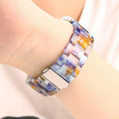 Resin & Metal Apple Watch Bands - 10 color options 38mm - 49mm -