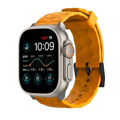 Silicone Pattern Strap Apple Watch Band - 20 Color Options 38mm - 49mm -