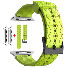 Silicone Pattern Strap Apple Watch Band - 20 Color Options 38mm - 49mm -