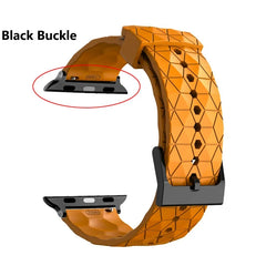 Silicone Pattern Strap Apple Watch Band - 20 Color Options 38mm - 49mm -