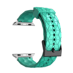 Silicone Pattern Strap Apple Watch Band - 20 Color Options 38mm - 49mm -