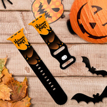 Load image into Gallery viewer, Halloween Printed Silicone Apple Watch Band - 5 Color Options 38mm - 49mm