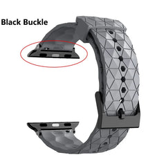 Silicone Pattern Strap Apple Watch Band - 20 Color Options 38mm - 49mm -