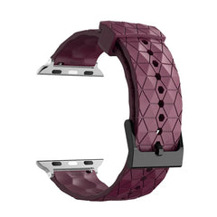 Silicone Pattern Strap Apple Watch Band - 20 Color Options 38mm - 49mm -