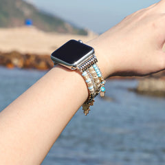 Elastic Beaded Apple Watch Bands - 4 color options 38mm - 49mm -