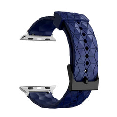Silicone Pattern Strap Apple Watch Band - 20 Color Options 38mm - 49mm -