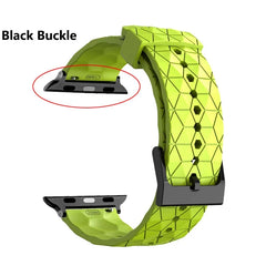 Silicone Pattern Strap Apple Watch Band - 20 Color Options 38mm - 49mm -