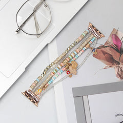 Elastic Beaded Apple Watch Bands - 4 color options 38mm - 49mm -