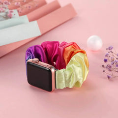Scrunchie Elastic Nylon Apple Watch Band - 19 color options 38mm - 49mm -