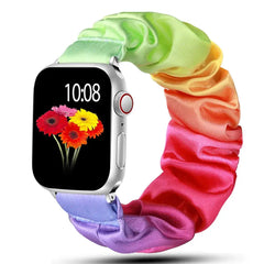Scrunchie Elastic Nylon Apple Watch Band - 19 color options 38mm - 49mm -