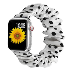 Scrunchie Elastic Nylon Apple Watch Band - 19 color options 38mm - 49mm -