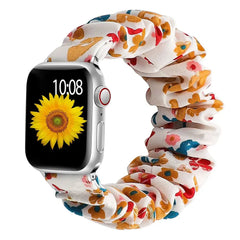 Scrunchie Elastic Nylon Apple Watch Band - 19 color options 38mm - 49mm -