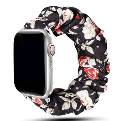 Scrunchie Elastic Nylon Apple Watch Band - 19 color options 38mm - 49mm -